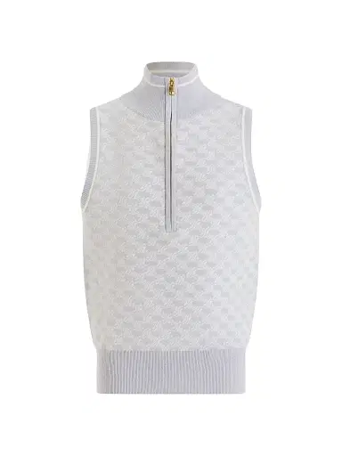 Varley Women's Vincent Printed Jacquard Half-Zip Vest | Thumbnail 1 Varley Women's Vincent Printed Jacquard Half-Zip Vest | Thumbnail 1