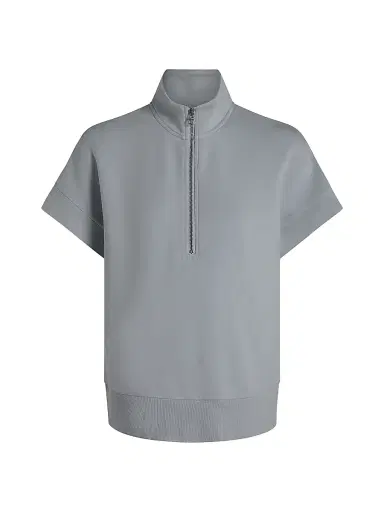 Varley Women's Ritchie Short-Sleeve Half-Zip Pullover - Wind Blue | Thumbnail 1 Varley Women's Ritchie Short-Sleeve Half-Zip Pullover - Wind Blue | Thumbnail 1