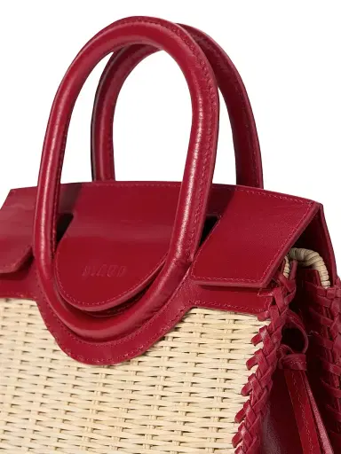 Staud Women's Maude Mini Wicker Carryall Top Handle Bag | Thumbnail 5 Staud Women's Maude Mini Wicker Carryall Top Handle Bag | Thumbnail 5