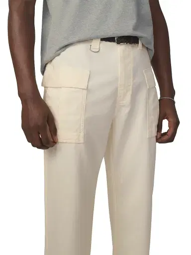 Joe's Jeans Men's Fatigue Cotton High-Rise Straight-Leg Cargo Pants - Egret - Size 40 | Thumbnail 5 Joe's Jeans Men's Fatigue Cotton High-Rise Straight-Leg Cargo Pants - Egret - Size 40 | Thumbnail 5