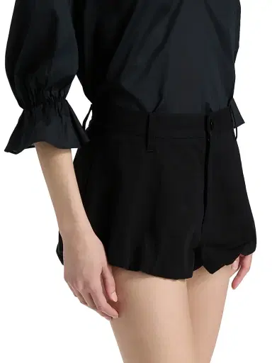 Frame Women's The Shell Cotton Balloon Shorts - Black - Size 31 | Thumbnail 4 Frame Women's The Shell Cotton Balloon Shorts - Black - Size 31 | Thumbnail 4