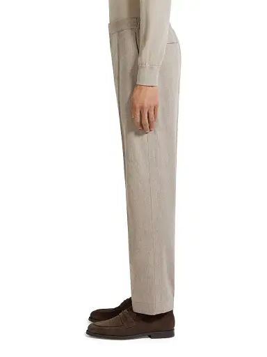 Zegna Men's 15milmil15 Wool Silk and Cashmere Pants - Light Taupe - Size 44 | Thumbnail 3 Zegna Men's 15milmil15 Wool Silk and Cashmere Pants - Light Taupe - Size 44 | Thumbnail 3