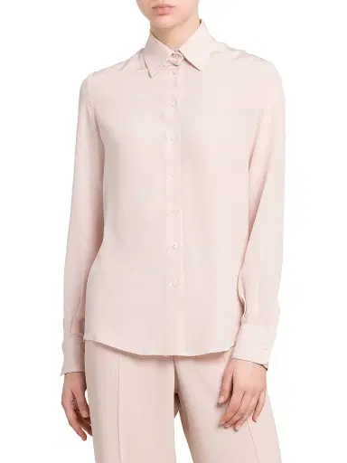 Kiton Women's Front Tie Shirt - Rose | Thumbnail 3 Kiton Women's Front Tie Shirt - Rose | Thumbnail 3