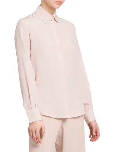 Kiton Women's Front Tie Shirt - Rose | Thumbnail 4 Kiton Women's Front Tie Shirt - Rose | Thumbnail 4