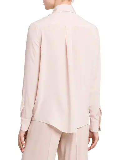 Kiton Women's Front Tie Shirt - Rose | Thumbnail 5 Kiton Women's Front Tie Shirt - Rose | Thumbnail 5