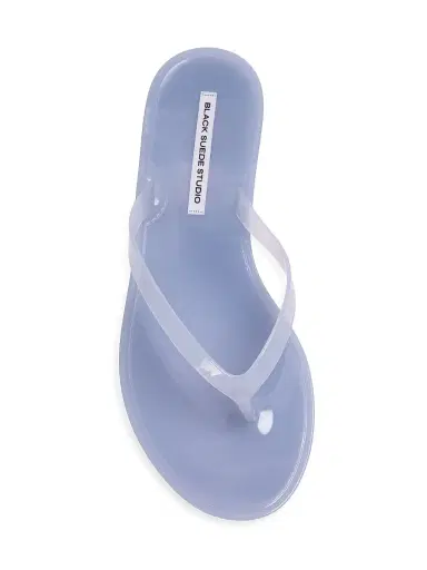 Black Suede Studio Women's Crystal PVC Flip Flops - Baby Blue Pvc | Thumbnail 5 Black Suede Studio Women's Crystal PVC Flip Flops - Baby Blue Pvc | Thumbnail 5