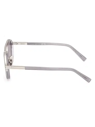 Zegna Men's 51MM Round Metal Sunglasses - Grey | Thumbnail 3 Zegna Men's 51MM Round Metal Sunglasses - Grey | Thumbnail 3