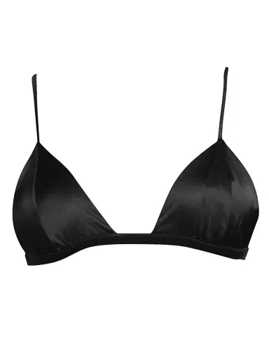 Fleur du Mal Women's Stretch Triangle Bra - Black | Thumbnail 1 Fleur du Mal Women's Stretch Triangle Bra - Black | Thumbnail 1
