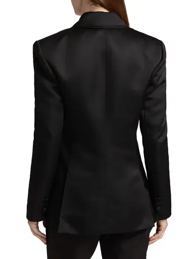 Toccin Women's Preston Tuxedo Blazer - Jet | Thumbnail 5 Toccin Women's Preston Tuxedo Blazer - Jet | Thumbnail 5