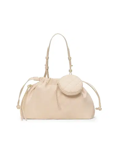MZ Wallace Women's Waverly Drawstring Shoulder Bag - Buff | Thumbnail 1 MZ Wallace Women's Waverly Drawstring Shoulder Bag - Buff | Thumbnail 1