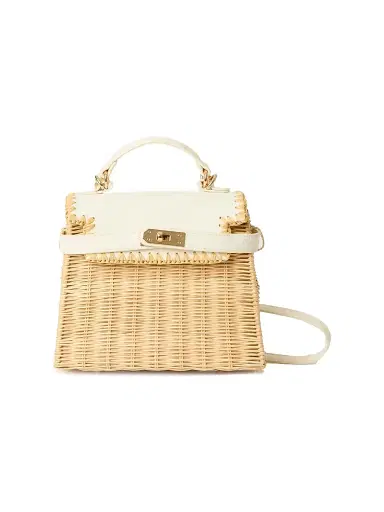 BTB Los Angeles Women's Louis Top Handle Bag - Natural White | Thumbnail 1 BTB Los Angeles Women's Louis Top Handle Bag - Natural White | Thumbnail 1