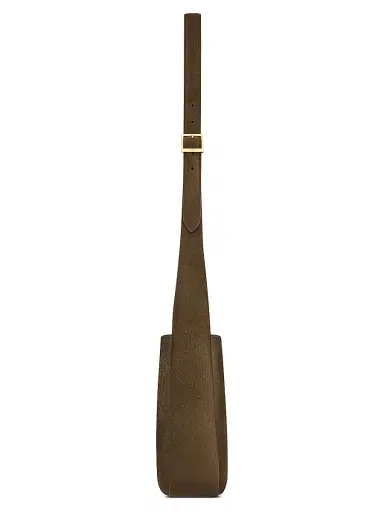 Saint Laurent Women's Supple Crossbody Bag in Suede - Light Musk | Thumbnail 6 Saint Laurent Women's Supple Crossbody Bag in Suede - Light Musk | Thumbnail 6