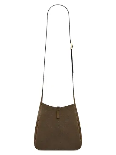 Saint Laurent Women's Supple Crossbody Bag in Suede - Light Musk | Thumbnail 7 Saint Laurent Women's Supple Crossbody Bag in Suede - Light Musk | Thumbnail 7