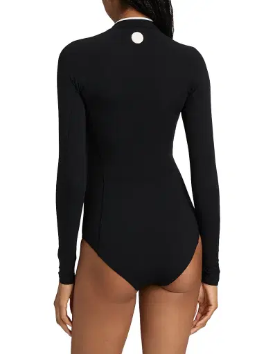 Hunza G Women's Tyra Rashguard Swimsuit - Black | Thumbnail 4 Hunza G Women's Tyra Rashguard Swimsuit - Black | Thumbnail 4