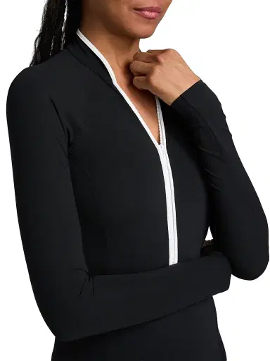 Hunza G Women's Tyra Rashguard Swimsuit - Black | Thumbnail 5 Hunza G Women's Tyra Rashguard Swimsuit - Black | Thumbnail 5