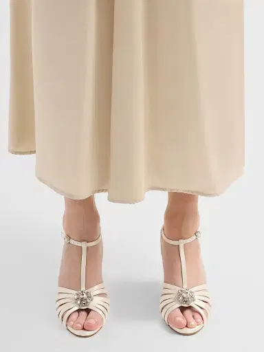 Manolo Blahnik Women's Fulcon Embellished Strappy Sandals - White | Thumbnail 2 Manolo Blahnik Women's Fulcon Embellished Strappy Sandals - White | Thumbnail 2