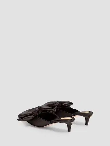Valentino Garavani Women's Yolande 45MM Satin Mules | Thumbnail 4 Valentino Garavani Women's Yolande 45MM Satin Mules | Thumbnail 4