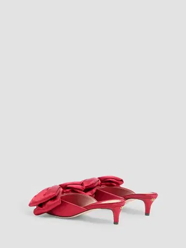 Valentino Garavani Women's Yolande 45MM Satin Mules | Thumbnail 3 Valentino Garavani Women's Yolande 45MM Satin Mules | Thumbnail 3