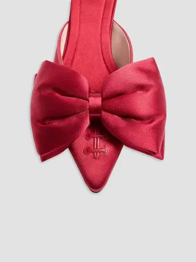 Valentino Garavani Women's Yolande 45MM Satin Mules | Thumbnail 4 Valentino Garavani Women's Yolande 45MM Satin Mules | Thumbnail 4