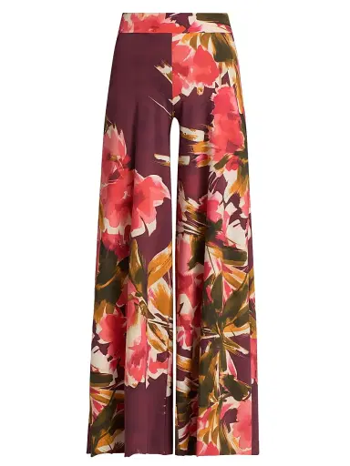 Chiara Boni La Petite Robe Women's Skyla Floral Wide-Leg Pants | Thumbnail 1 Chiara Boni La Petite Robe Women's Skyla Floral Wide-Leg Pants | Thumbnail 1