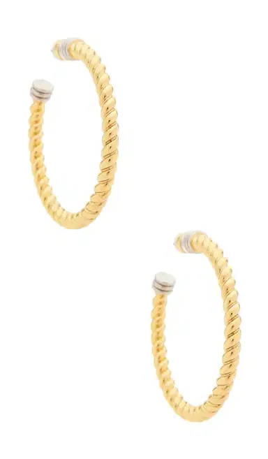 Luv AJ The Xl Sierra Rope Hoops Eaarring | Thumbnail 1 Luv AJ The Xl Sierra Rope Hoops Eaarring | Thumbnail 1