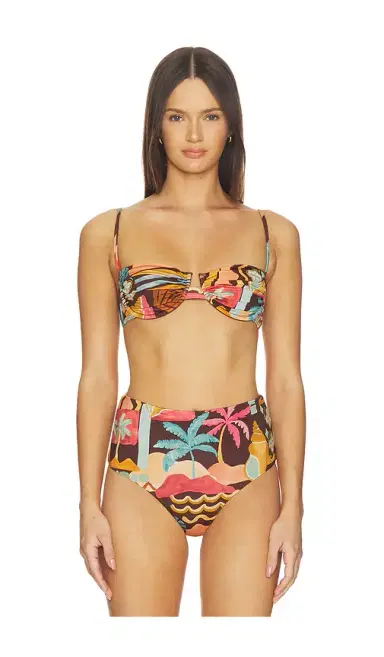MINKPINK Isola Gathered Bikini Top | Thumbnail 1 MINKPINK Isola Gathered Bikini Top | Thumbnail 1