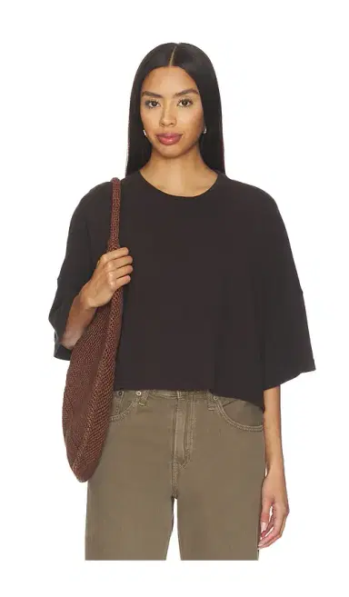 Citizens of Humanity Crop Cape Tee | Thumbnail 1 Citizens of Humanity Crop Cape Tee | Thumbnail 1
