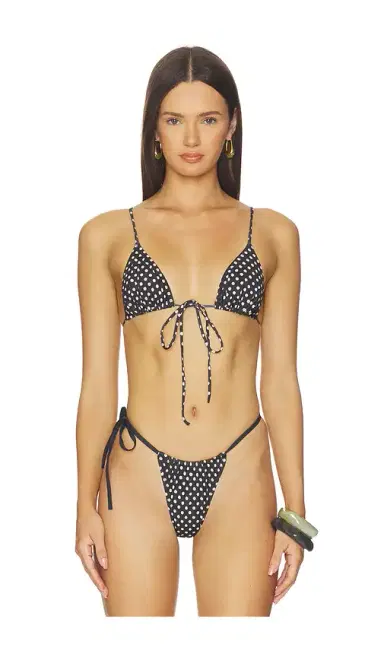 Heavy Manners Triangle Front Tie Bikini Top | Thumbnail 1 Heavy Manners Triangle Front Tie Bikini Top | Thumbnail 1