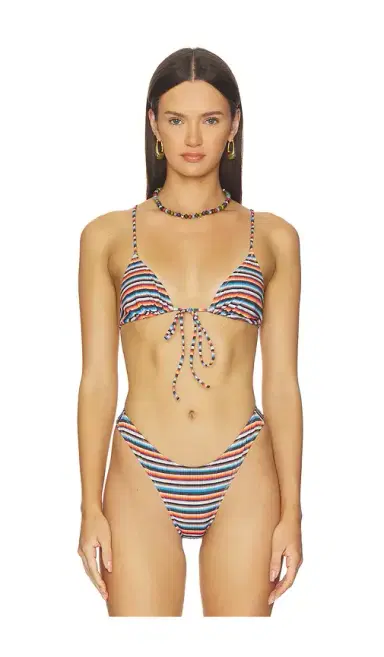 Heavy Manners Triangle Front Tie Bikini Top | Thumbnail 1 Heavy Manners Triangle Front Tie Bikini Top | Thumbnail 1