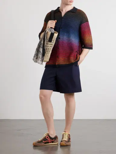 Loewe Paula's Ibiza Knitted Cotton-Blend Shirt - Men | Thumbnail 2 Loewe Paula's Ibiza Knitted Cotton-Blend Shirt - Men | Thumbnail 2