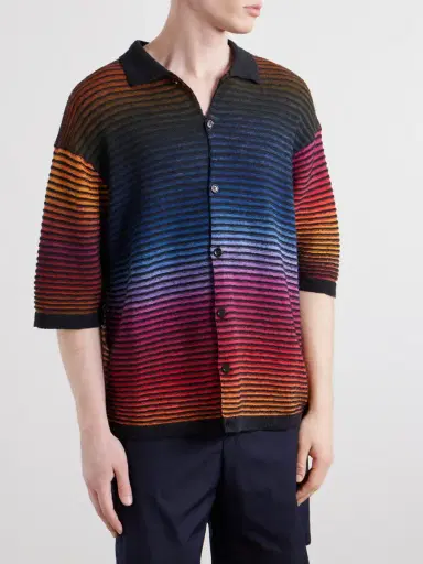 Loewe Paula's Ibiza Knitted Cotton-Blend Shirt - Men | Thumbnail 3 Loewe Paula's Ibiza Knitted Cotton-Blend Shirt - Men | Thumbnail 3