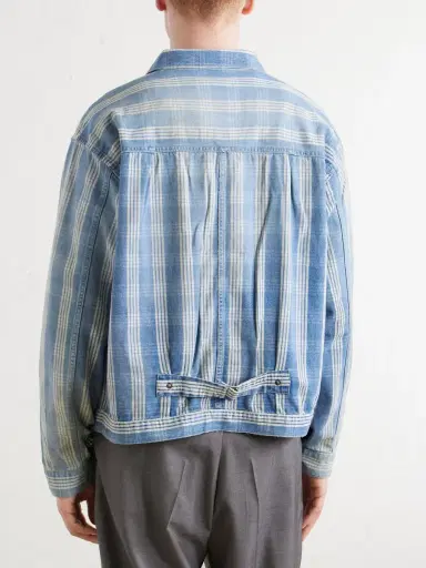 A.PRESSE Checked Denim Jacket - Men | Thumbnail 4 A.PRESSE Checked Denim Jacket - Men | Thumbnail 4