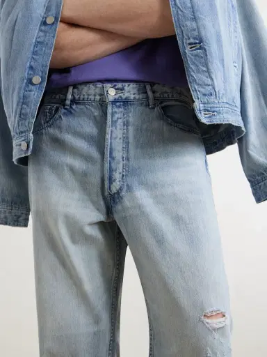 Auralee Wide-Leg Jeans - Men | Thumbnail 5 Auralee Wide-Leg Jeans - Men | Thumbnail 5