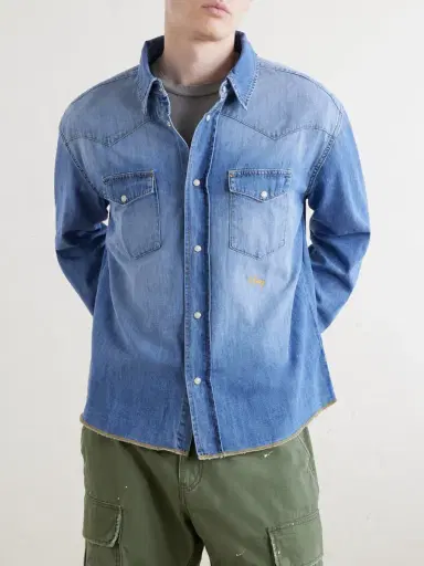 Cherry Los Angeles Denim Shirt - Men | Thumbnail 3 Cherry Los Angeles Denim Shirt - Men | Thumbnail 3