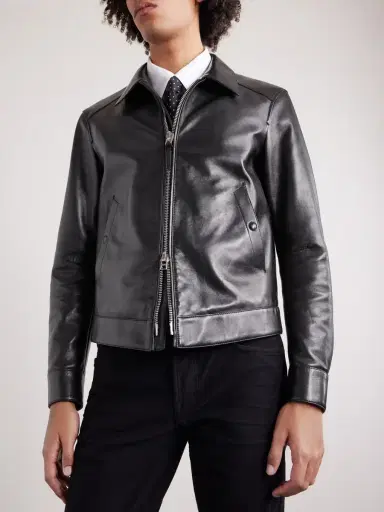 Tom Ford Slim-Fit Leather Jacket - Men | Thumbnail 3 Tom Ford Slim-Fit Leather Jacket - Men | Thumbnail 3