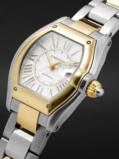 Cartier Roadster de Automatic Interchangeable 18-Karat Gold and Stainless Steel Watch, Ref. W2RD0009 - Men | Thumbnail 2 Cartier Roadster de Automatic Interchangeable 18-Karat Gold and Stainless Steel Watch, Ref. W2RD0009 - Men | Thumbnail 2