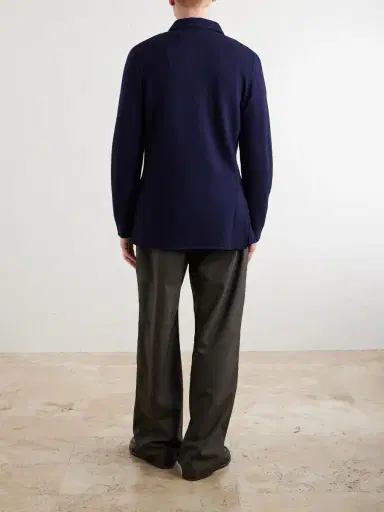 Lardini Double-Breasted Knitted Virgin Wool Blazer - Men | Thumbnail 4 Lardini Double-Breasted Knitted Virgin Wool Blazer - Men | Thumbnail 4