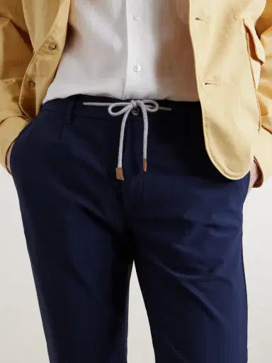 ELEVENTY Straight-Leg Cotton-Blend Trousers - Men | Thumbnail 5 ELEVENTY Straight-Leg Cotton-Blend Trousers - Men | Thumbnail 5
