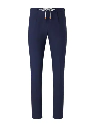 ELEVENTY Straight-Leg Cotton-Blend Trousers - Men | Thumbnail 1 ELEVENTY Straight-Leg Cotton-Blend Trousers - Men | Thumbnail 1
