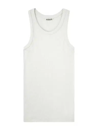 Auralee Ribbed Organic Cotton-Jersey Tank Top - Men | Thumbnail 1 Auralee Ribbed Organic Cotton-Jersey Tank Top - Men | Thumbnail 1