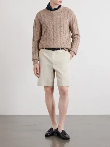 dunhill Straight-Leg Cotton-Gabardine Shorts - Men | Thumbnail 2 dunhill Straight-Leg Cotton-Gabardine Shorts - Men | Thumbnail 2