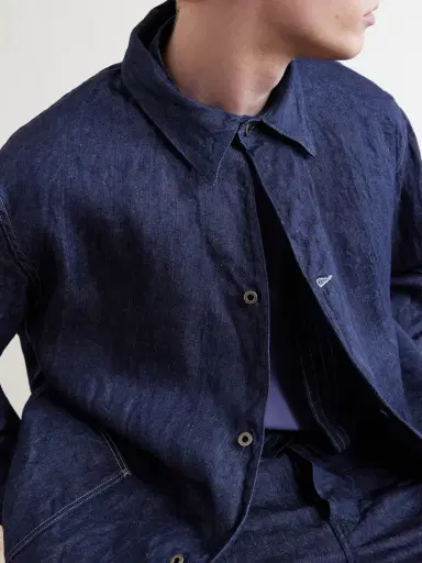 OrSlow Linen Denim Jacket - Men | Thumbnail 5 OrSlow Linen Denim Jacket - Men | Thumbnail 5