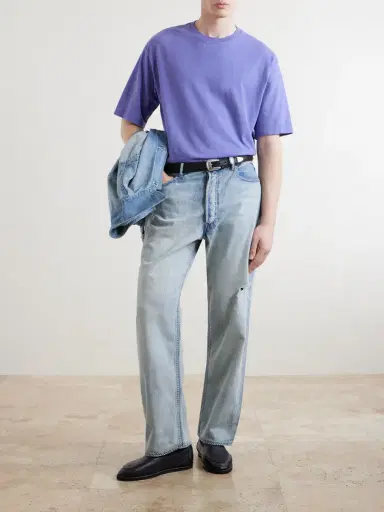 Auralee Organic Cotton-Jersey T-Shirt - Men | Thumbnail 2 Auralee Organic Cotton-Jersey T-Shirt - Men | Thumbnail 2