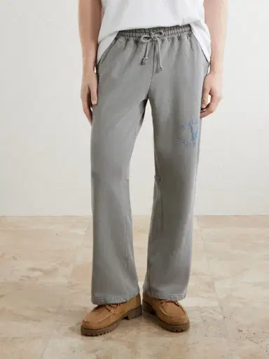 Cherry Los Angeles Wide-Leg Cotton-Fleece Sweatpants - Men | Thumbnail 3 Cherry Los Angeles Wide-Leg Cotton-Fleece Sweatpants - Men | Thumbnail 3