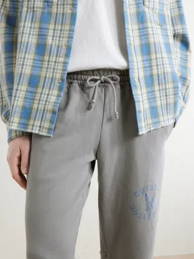 Cherry Los Angeles Wide-Leg Cotton-Fleece Sweatpants - Men | Thumbnail 5 Cherry Los Angeles Wide-Leg Cotton-Fleece Sweatpants - Men | Thumbnail 5