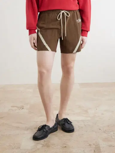 Cherry Los Angeles Straight-Leg Logo-Print Woven Shorts - Men | Thumbnail 3 Cherry Los Angeles Straight-Leg Logo-Print Woven Shorts - Men | Thumbnail 3