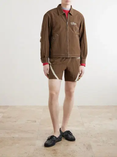 Cherry Los Angeles Logo-Embroidered Paint-Splattered Shell Jacket - Men | Thumbnail 2 Cherry Los Angeles Logo-Embroidered Paint-Splattered Shell Jacket - Men | Thumbnail 2