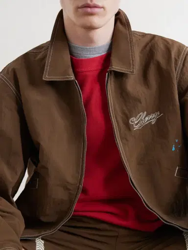 Cherry Los Angeles Logo-Embroidered Paint-Splattered Shell Jacket - Men | Thumbnail 6 Cherry Los Angeles Logo-Embroidered Paint-Splattered Shell Jacket - Men | Thumbnail 6