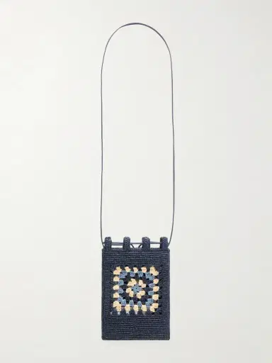Loewe Paula's Ibiza Logo-Embroidered Leather-Trimmed Crocheted Raffia Bucket Bag - Men | Thumbnail 4 Loewe Paula's Ibiza Logo-Embroidered Leather-Trimmed Crocheted Raffia Bucket Bag - Men | Thumbnail 4