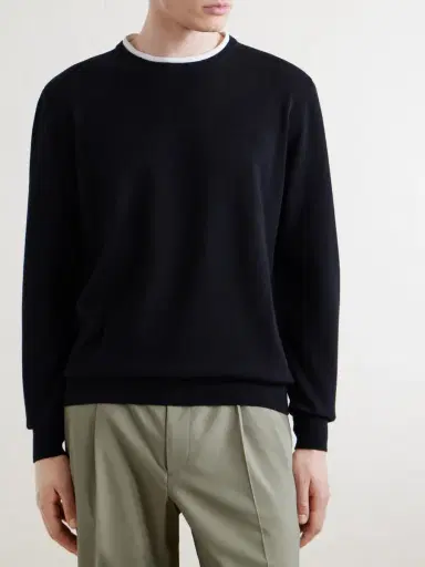 Lardini Wool and Cashmere-Blend Sweater - Men | Thumbnail 3 Lardini Wool and Cashmere-Blend Sweater - Men | Thumbnail 3